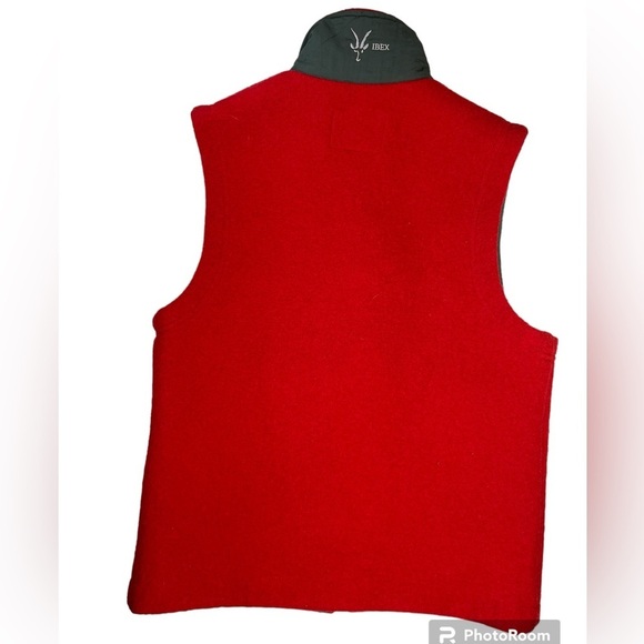 IBEX Merino Wool Vest Full Zip - Small - Red, Gray - Picture 2 of 13